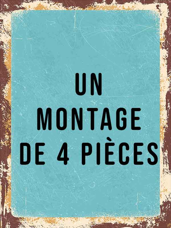 Un montage de 4 pièces